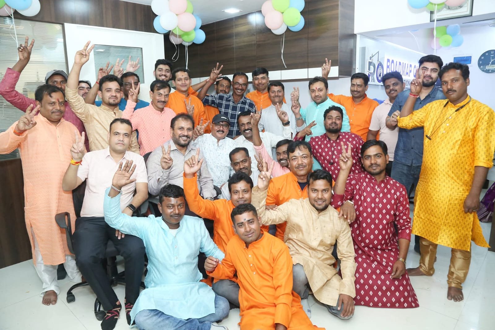 The Roadmap Quality team gathered for a group celebration photo